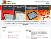 Tablet Screenshot of crystalconsulting.sk